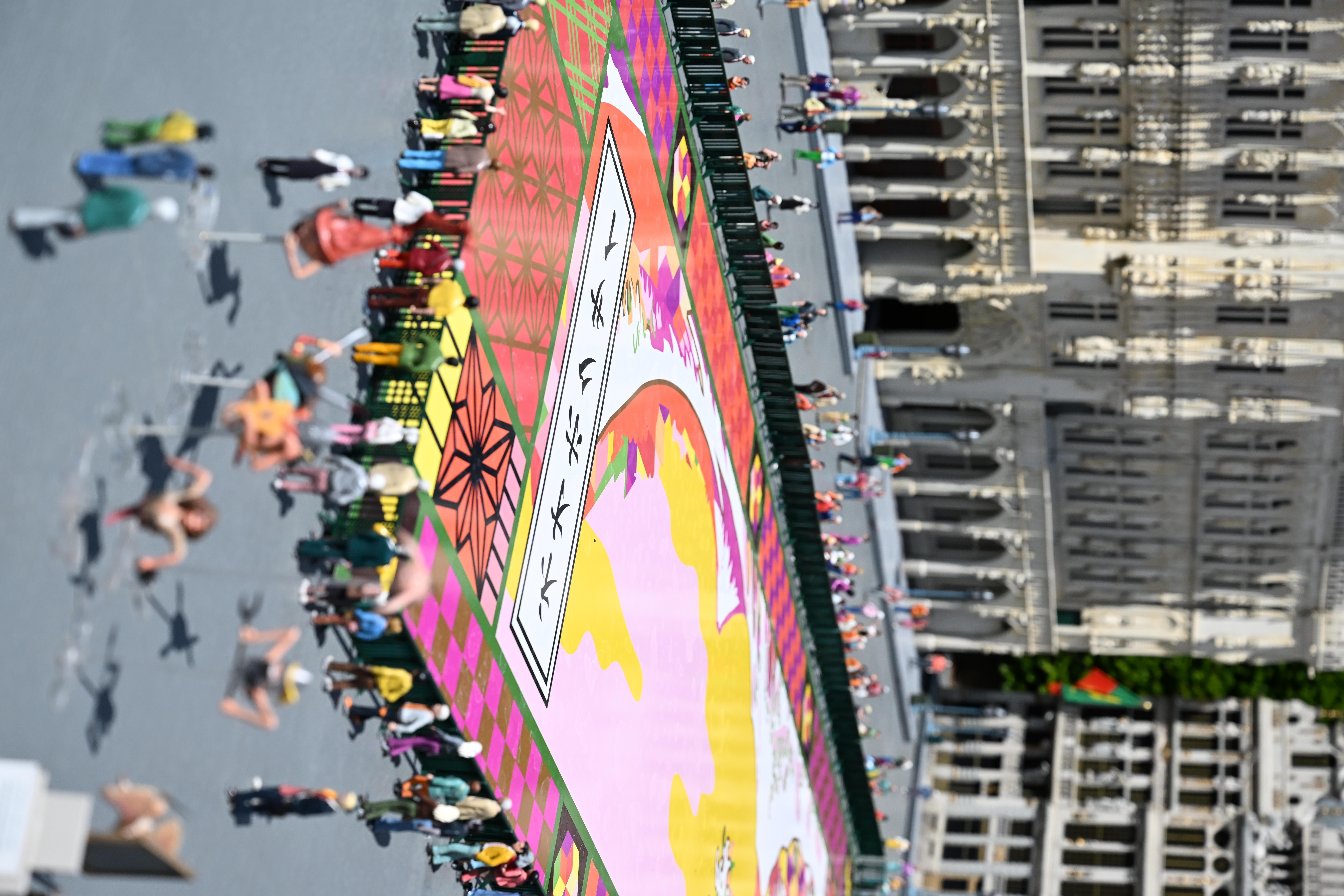 Exposition en Avant-Première du Tapis de Fleurs de la Grand Place à Mini-Europe
