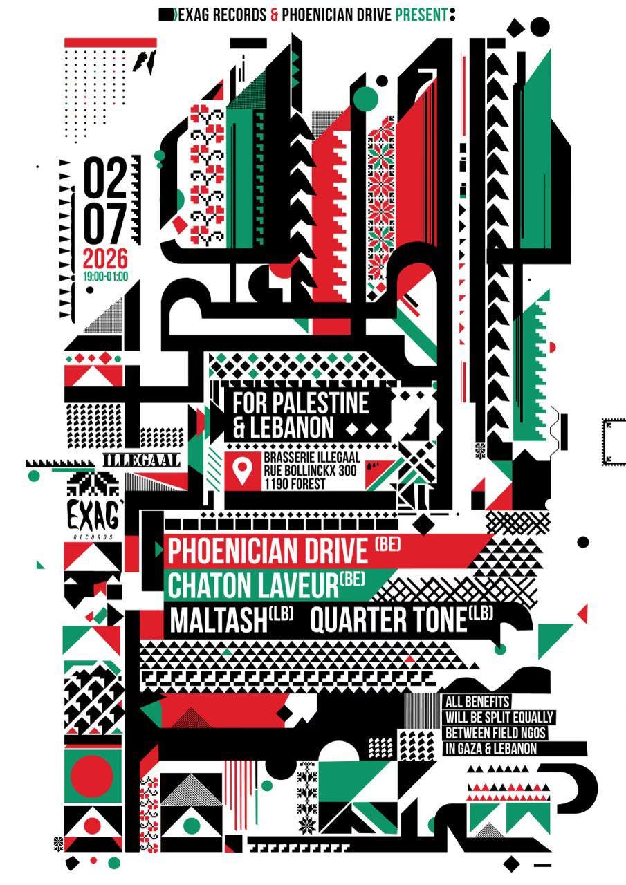 EXAG’ Records & Phoenician Drive present : CONCERTS FOR PALESTINE & LEBANON