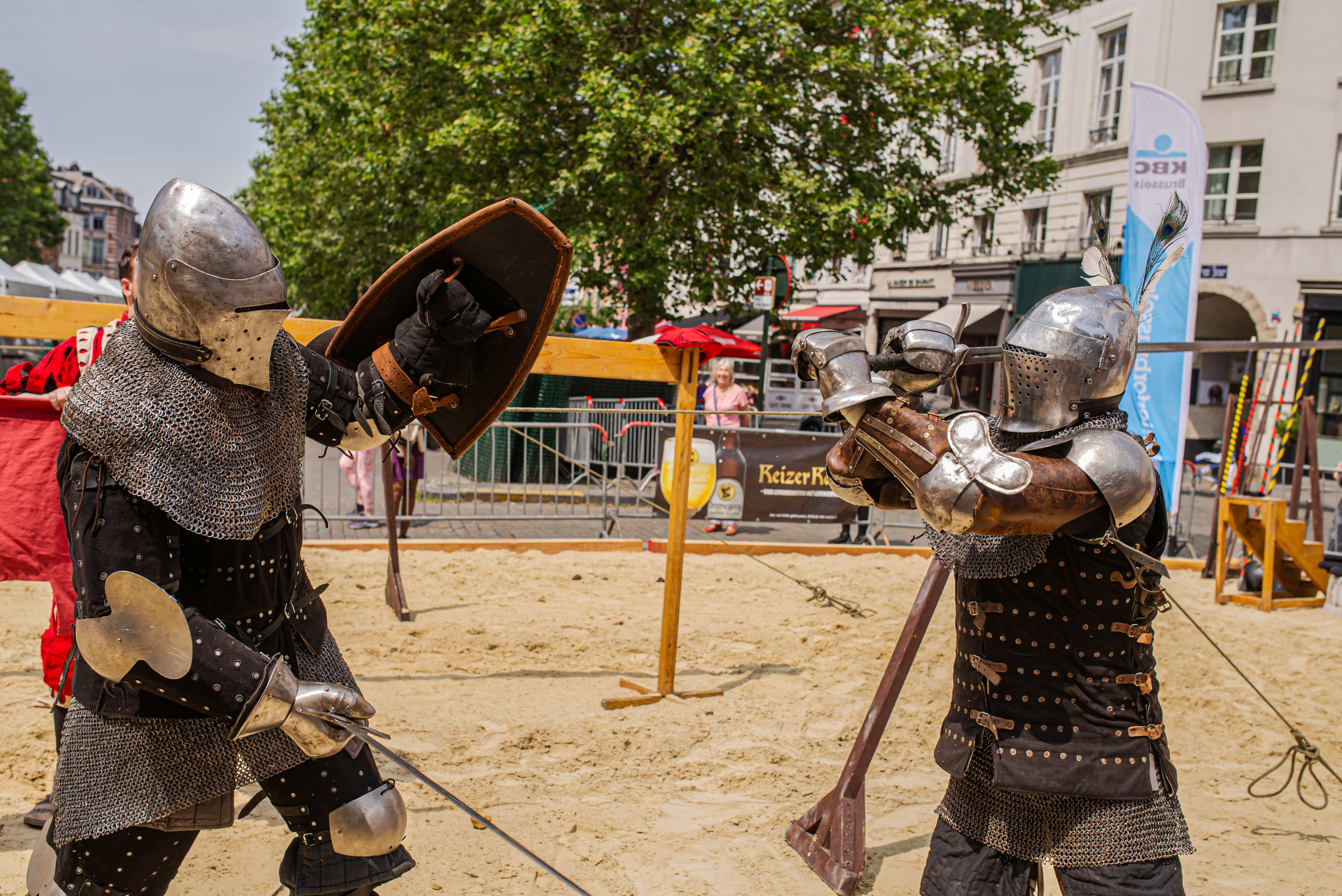 The Ommegang Festivities at the Sablon — Place du Grand Sablon