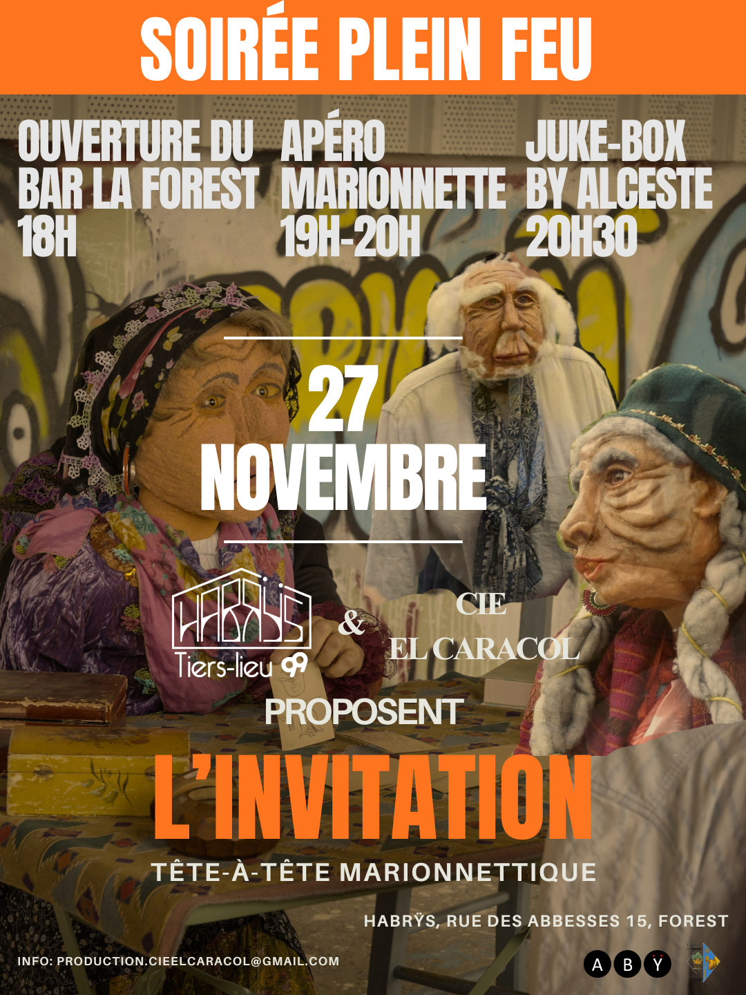 Soirée Plein Feu : L'Invitation · Tête-à-tête marionnettique
