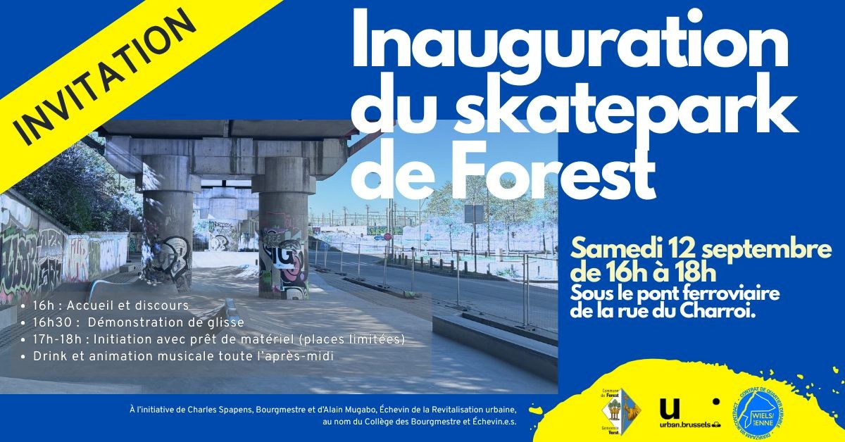 Inauguration du nouveau skatepark de Forest