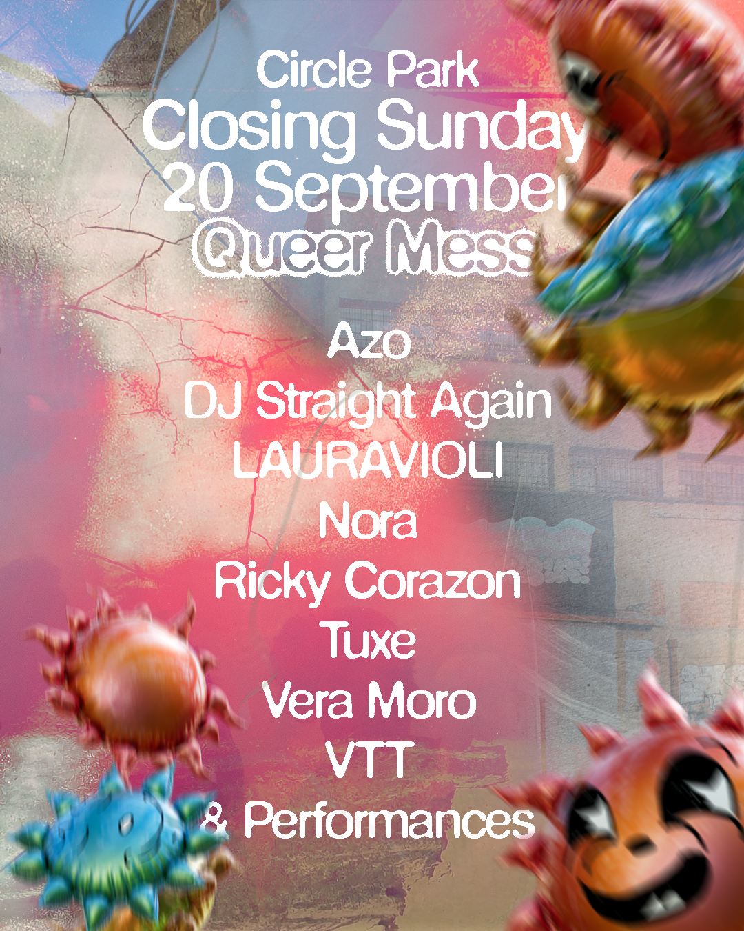 Closing Sunday Circle Park • Queer Mess Open Air (Car-Free Sunday!)
