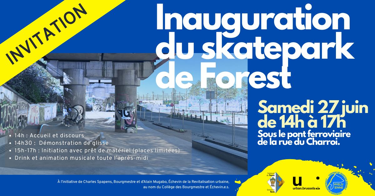 Inhuldiging van het skatepark van Vorst