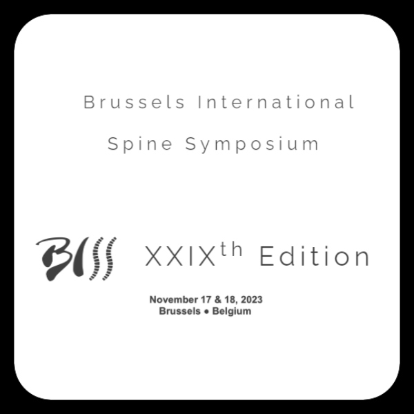 XXIXth Brussels International Spine Symposium
