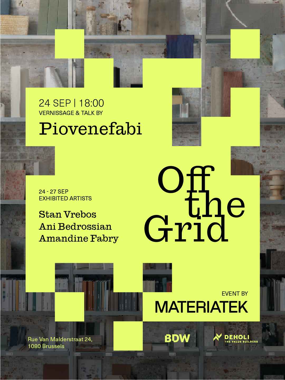 MATERIATEK - OFF THE GRID - Brussels Design Week 2026