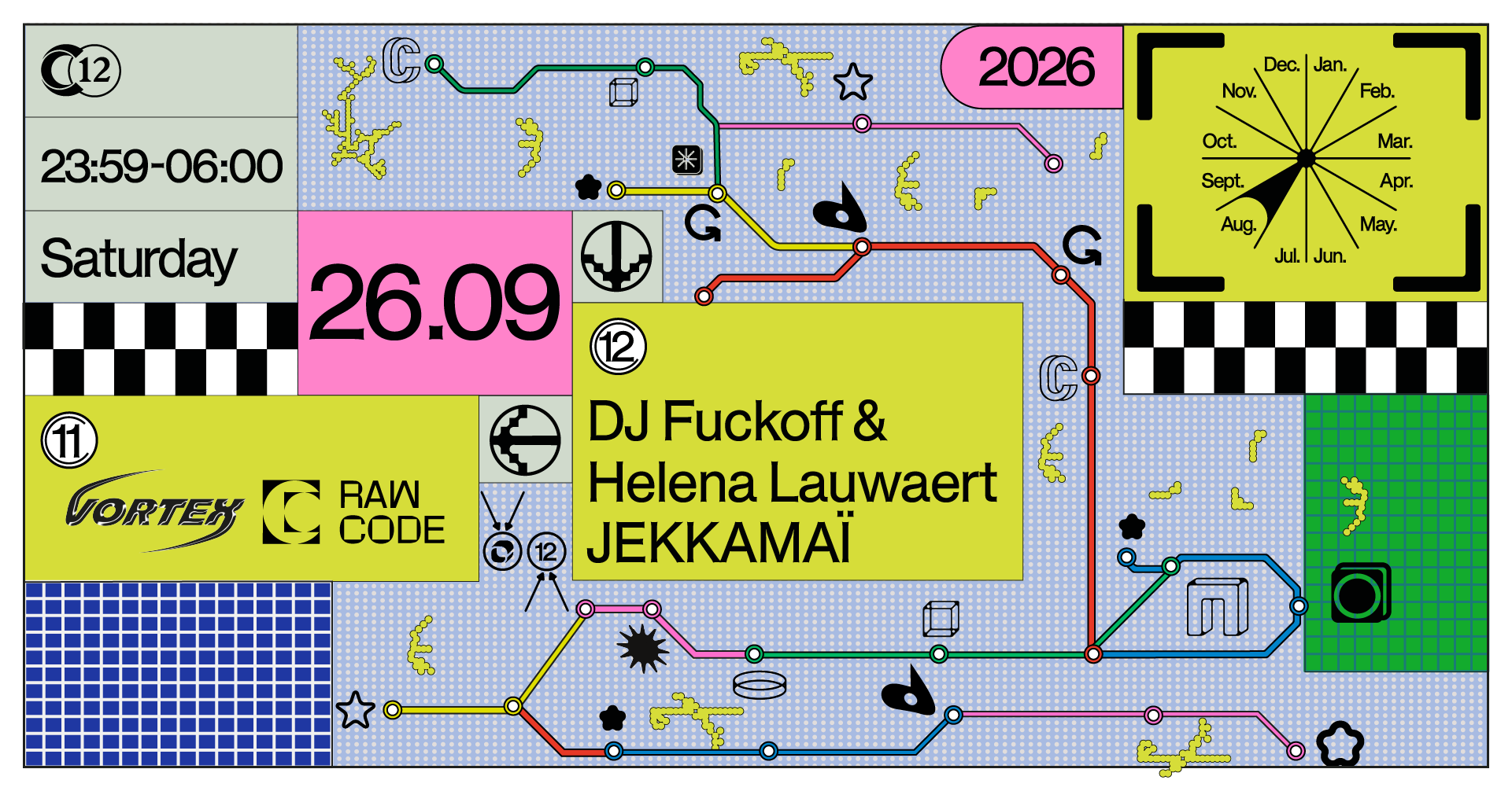 C12 Nite w/ DJ Fuckoff & Helena Lauwaert JEKKAMAÏ