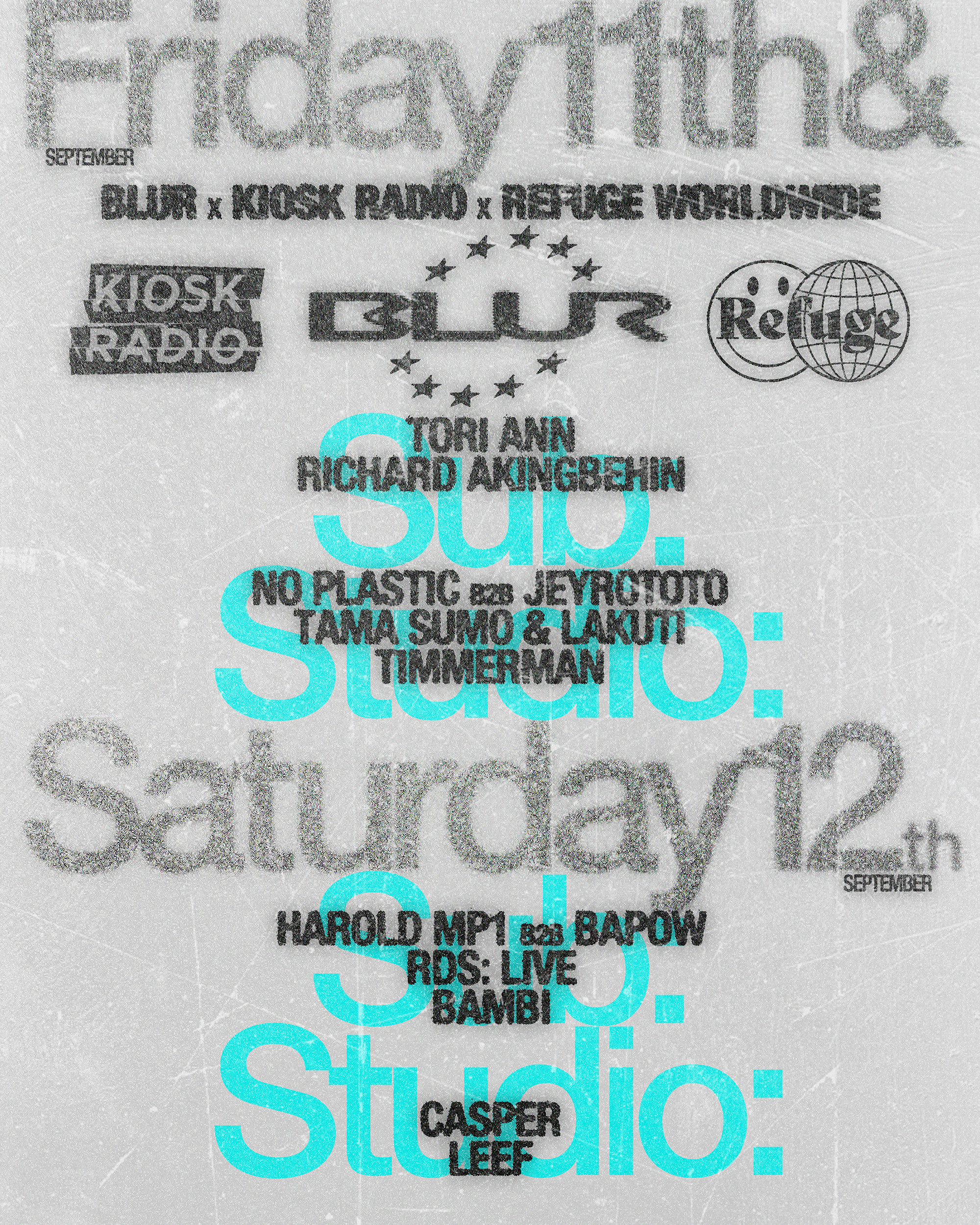 BLUR with Bambi, RDS, Harold MP1 b2b Bapow, Casper, Leef