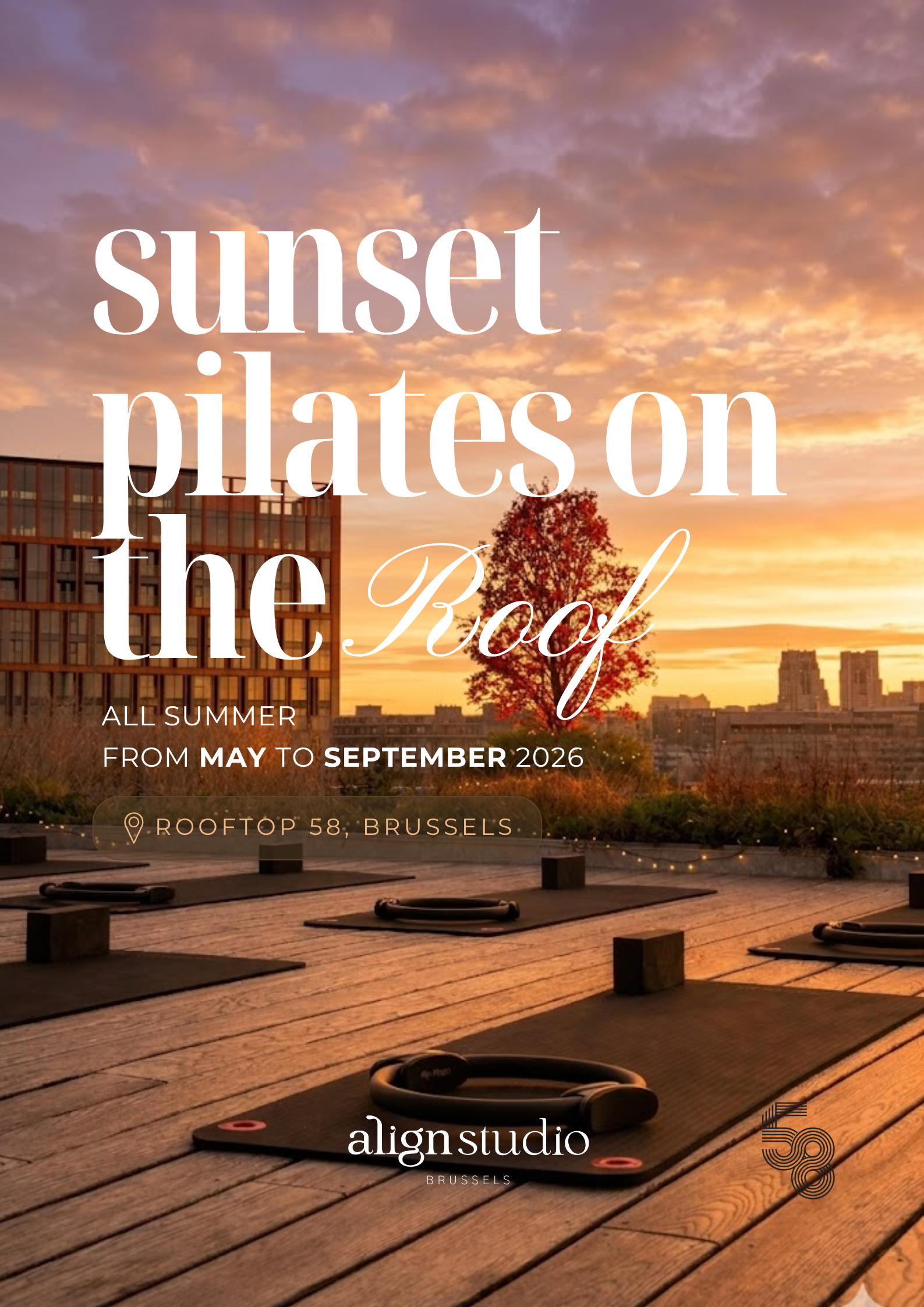 Sunset Pilates on the Roof
