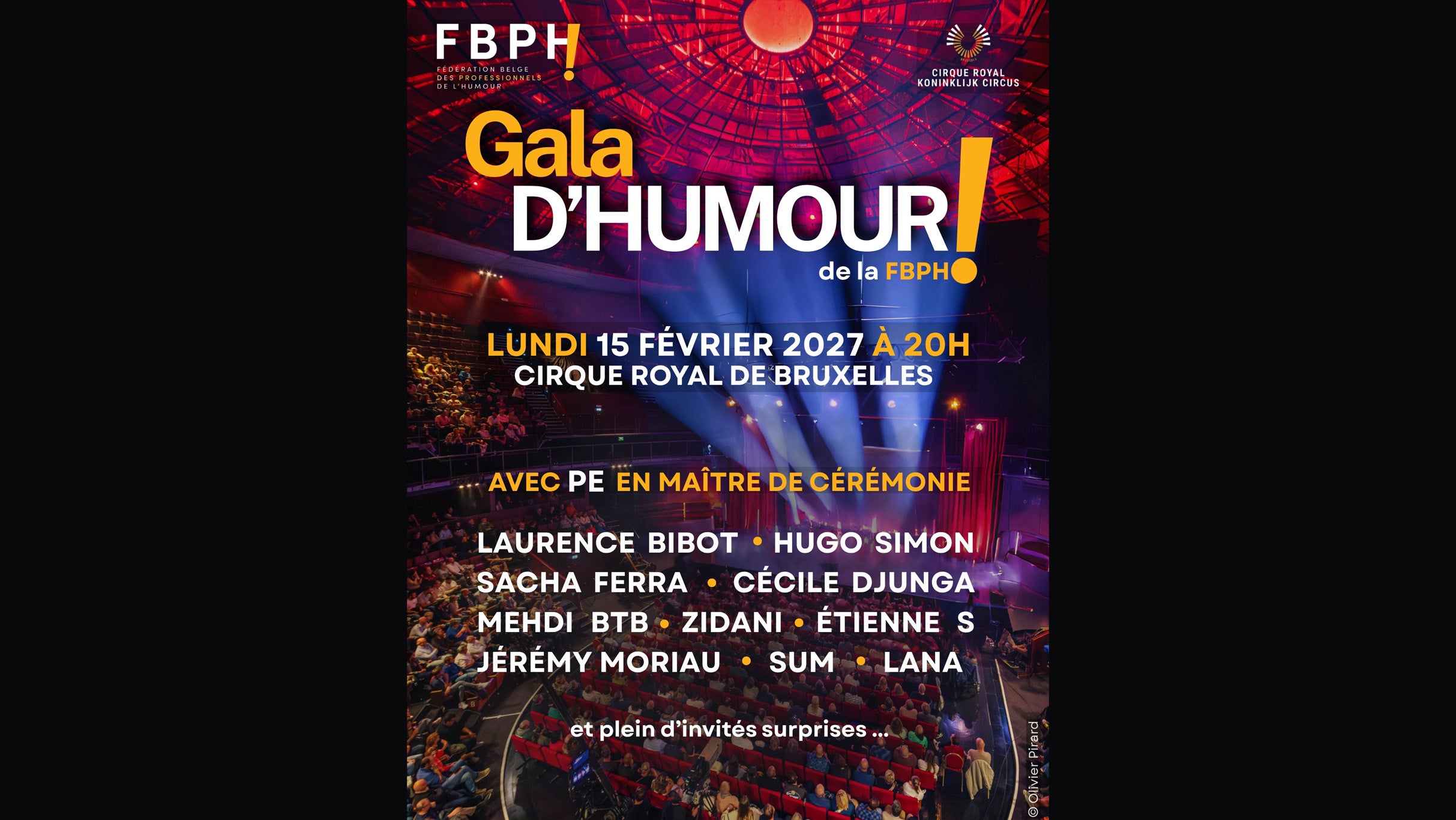 Gala d’Humour de la Fédération Belge des Professionnels de l’Humour