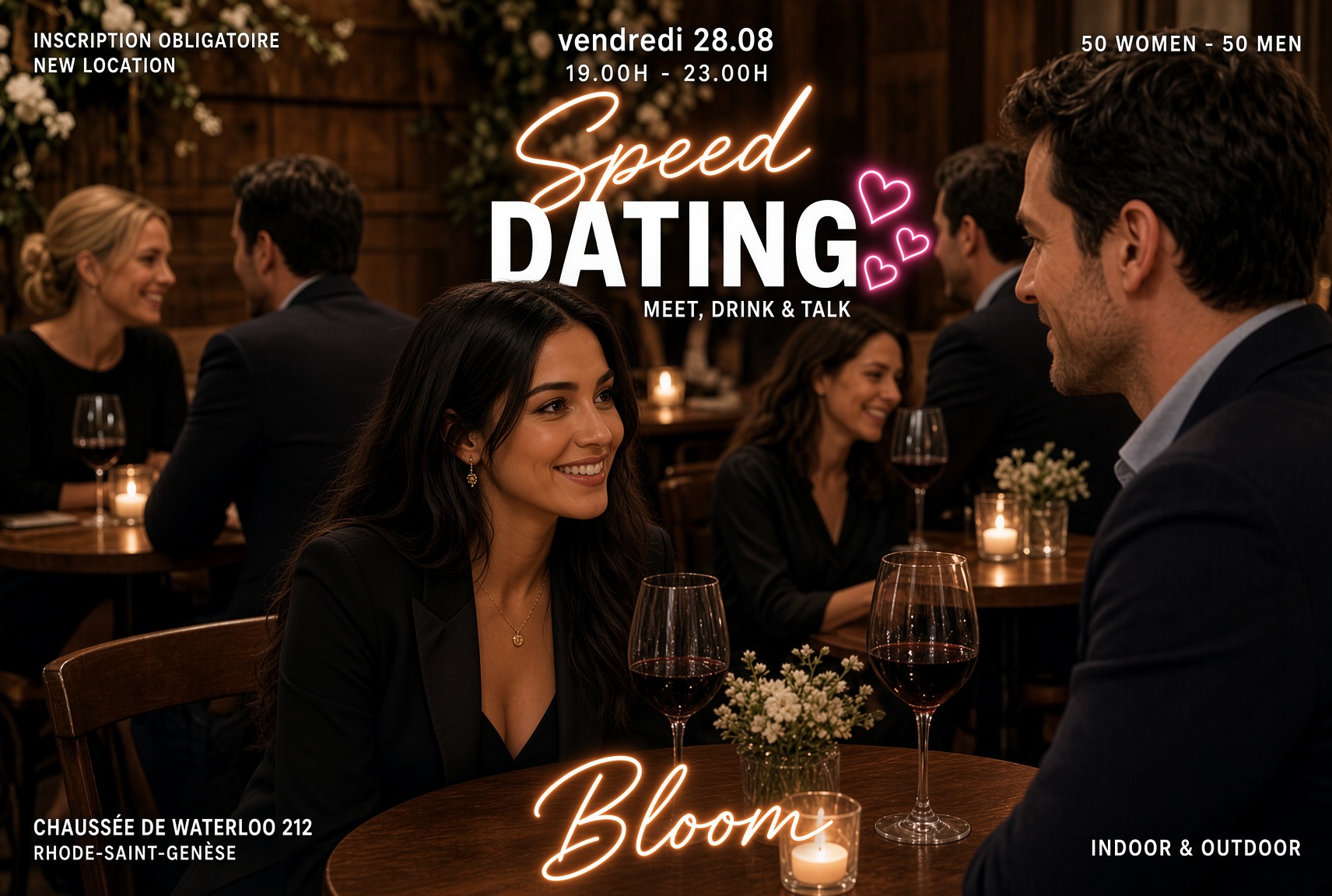 Speed Dating XXL (50 hommes - 50 femmes) au Bloom (New Location)