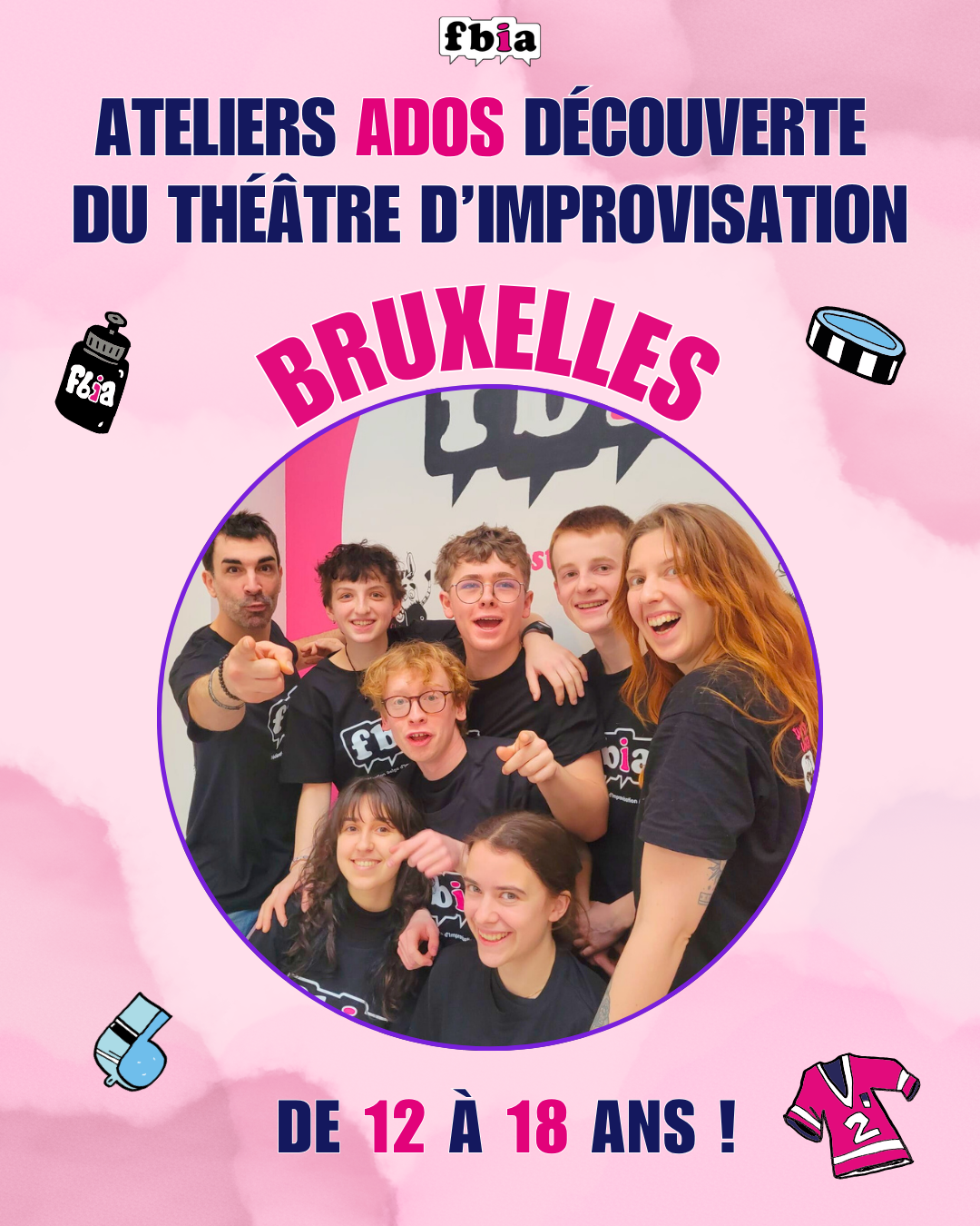 Ateliers réguliers ado - Bruxelles