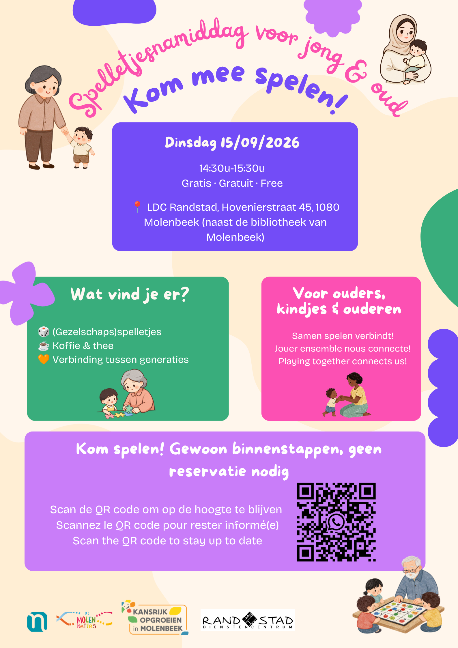 Spelletjesnamiddag voor jong & oud