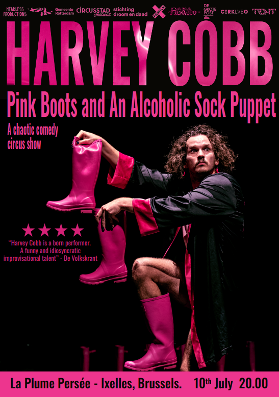 Pink Boots and An Alcoholic Sock Puppet - Comedy with Harvey Cobb (EN)