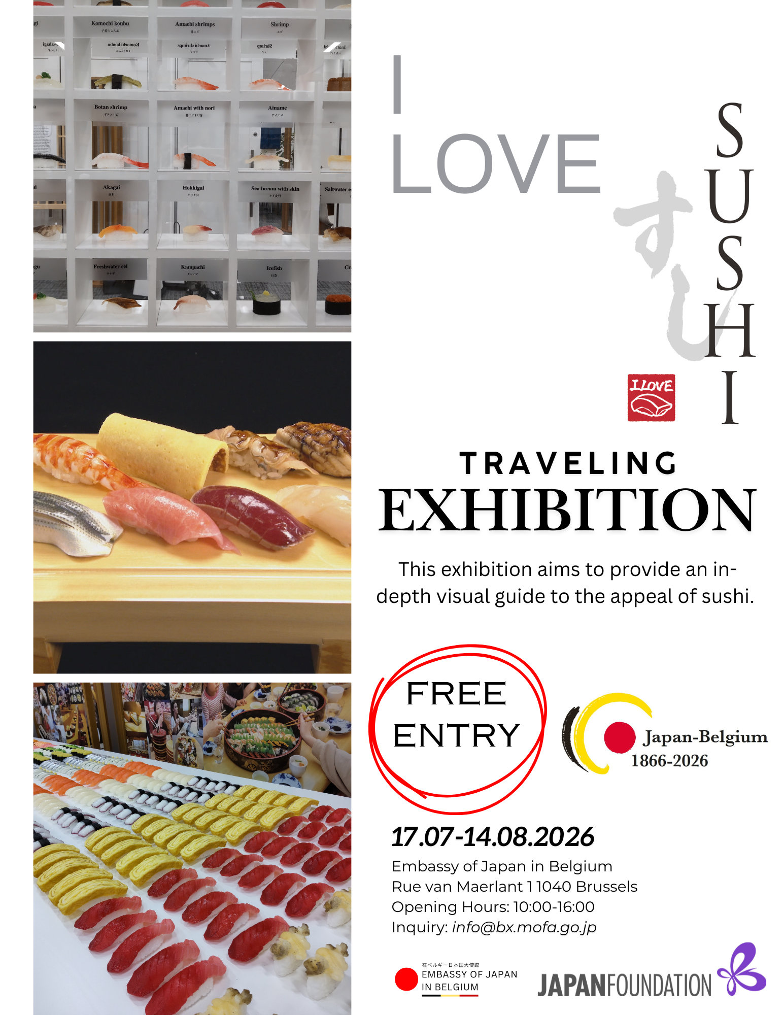 I Love Sushi – The Japan Foundation Traveling Exhibition
