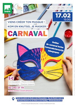 Atelier "Décore ton masque" + goûter de Carnaval