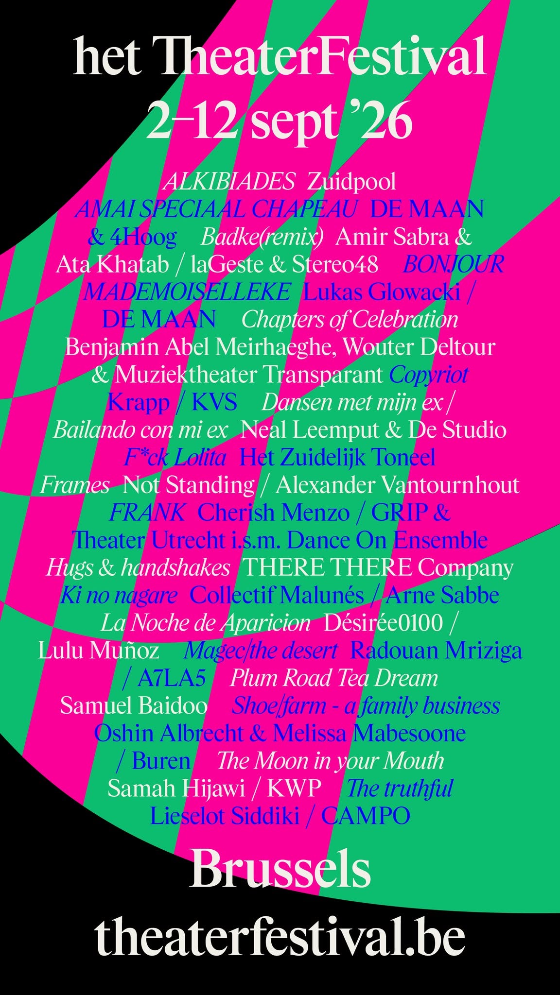 Het TheaterFestival — Various locations in the Brussels Capital Region