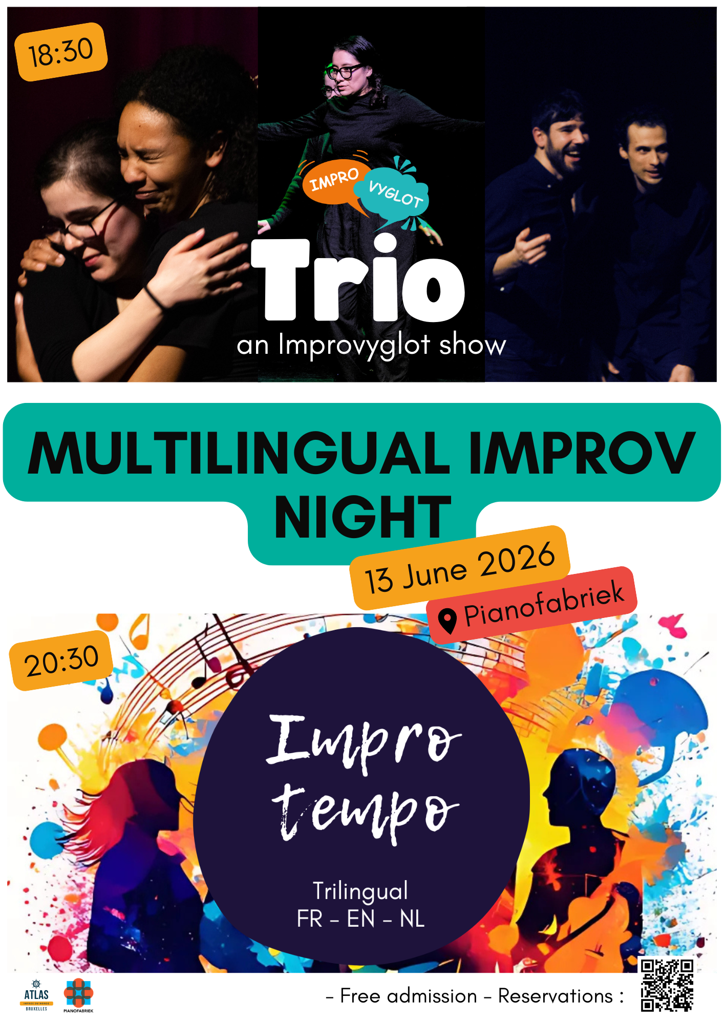 Multilingual improv night