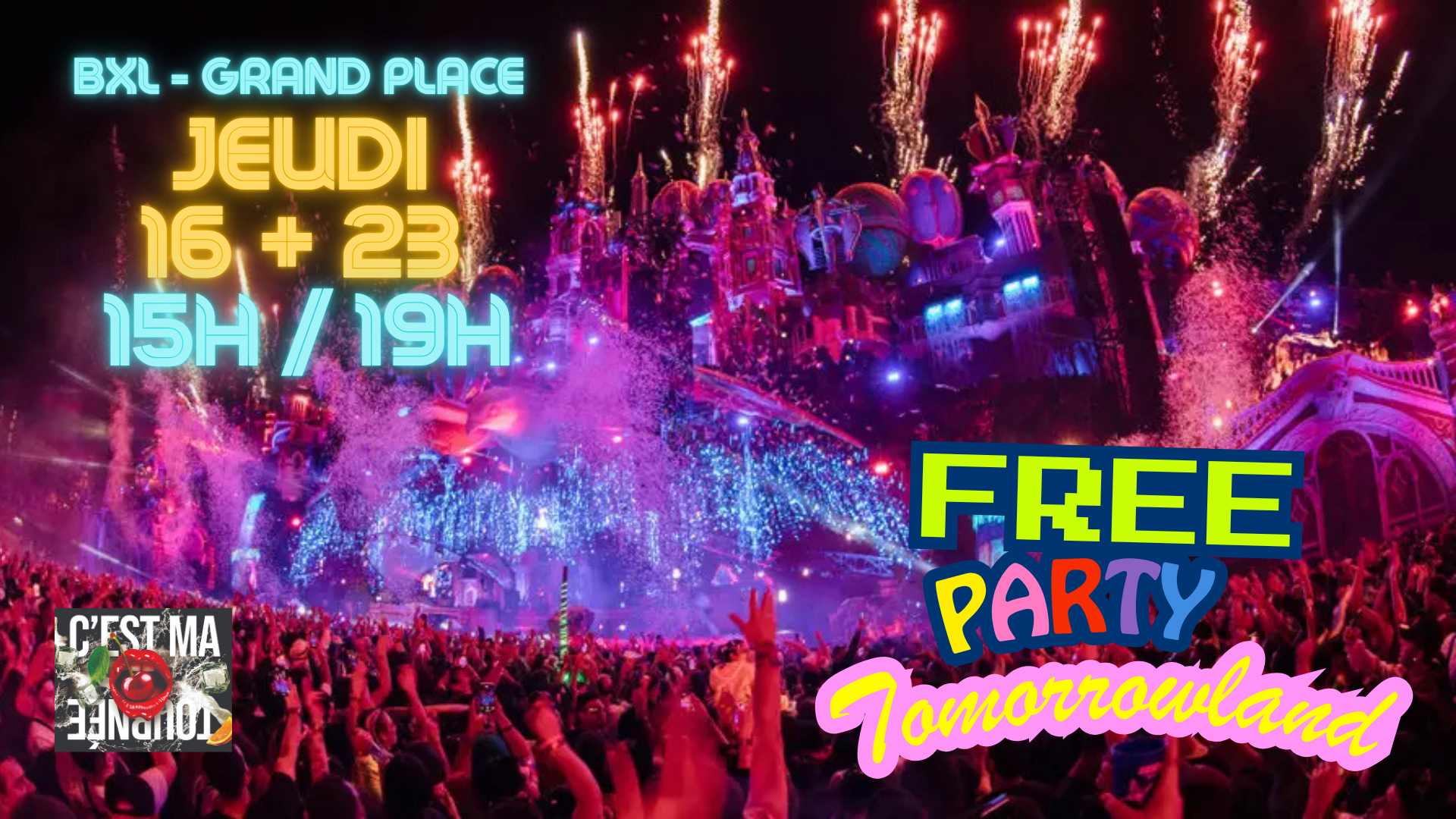 Le CMT accueille la free party de Tomorrowland à la grand place, Part II