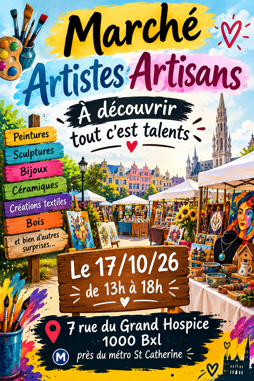 Expo artistes artisans local A15