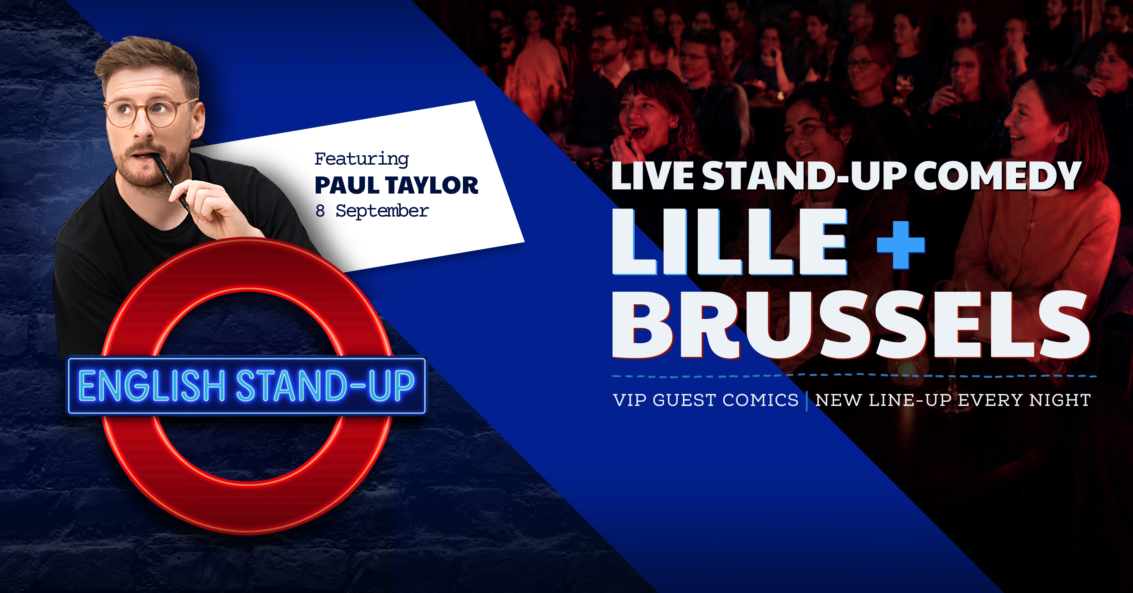 English Stand-Up Comedy Night with Paul Taylor and Special Guest Comics