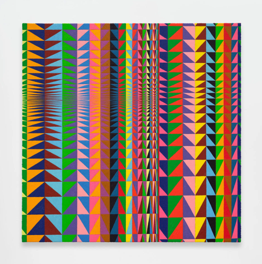 Brooklin A. Soumahoro - Sp.Window,Mltclr.3.35 -	2025 - Oil on linen -101.6 x 101.6 cm 40 x 40 in