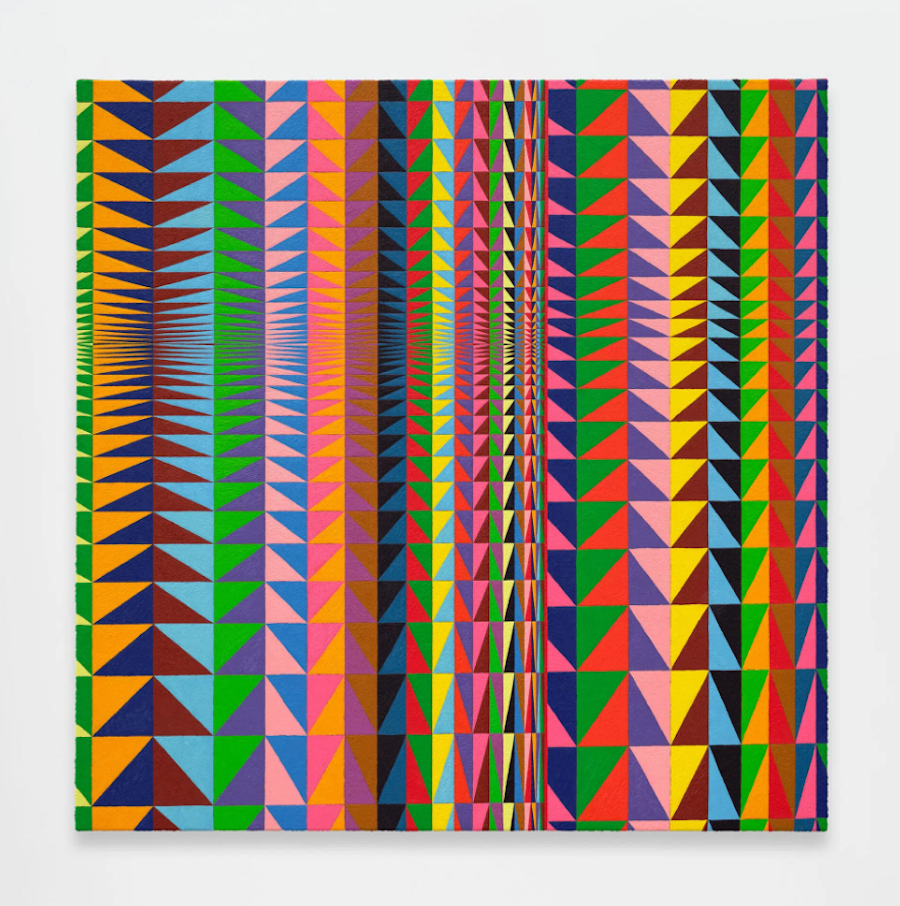 Brooklin A. Soumahoro - Sp.Window,Mltclr.3.35 -	2025 - Oil on linen -101.6 x 101.6 cm 40 x 40 in