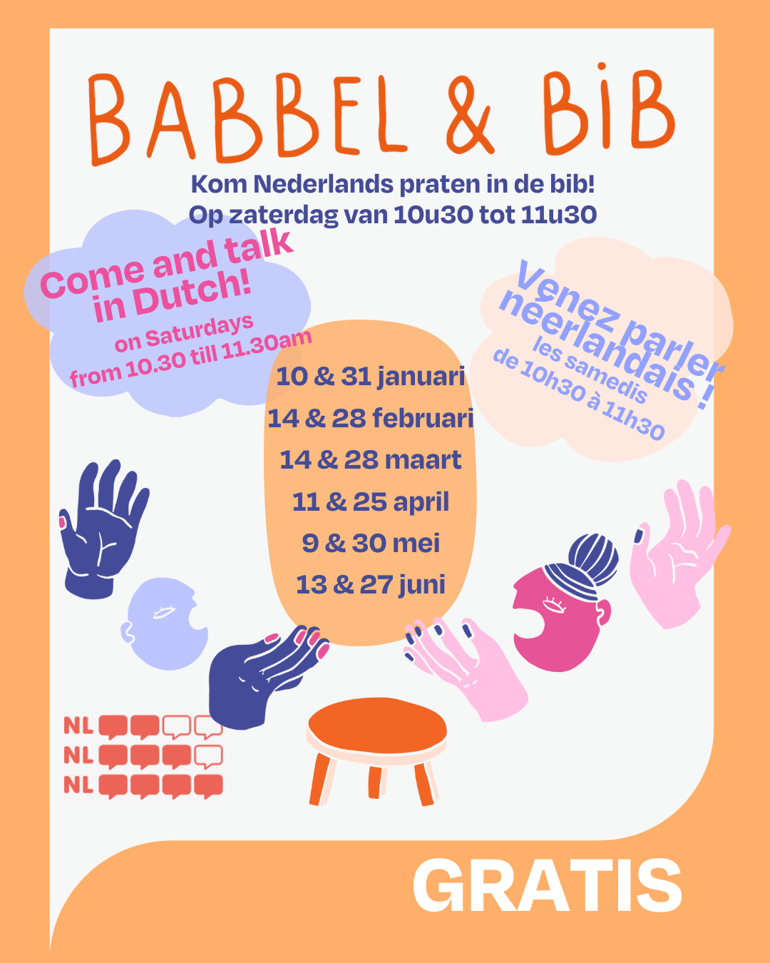 Babbel & Bib - Conversation table