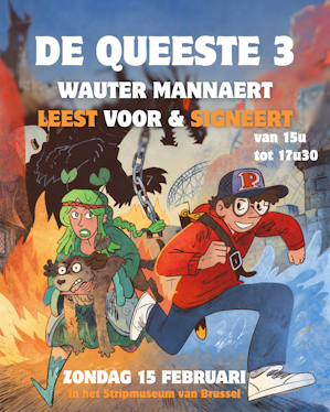 La Quête, tome 3 ! Lecture et dédicace avec Wauter Mannaert.