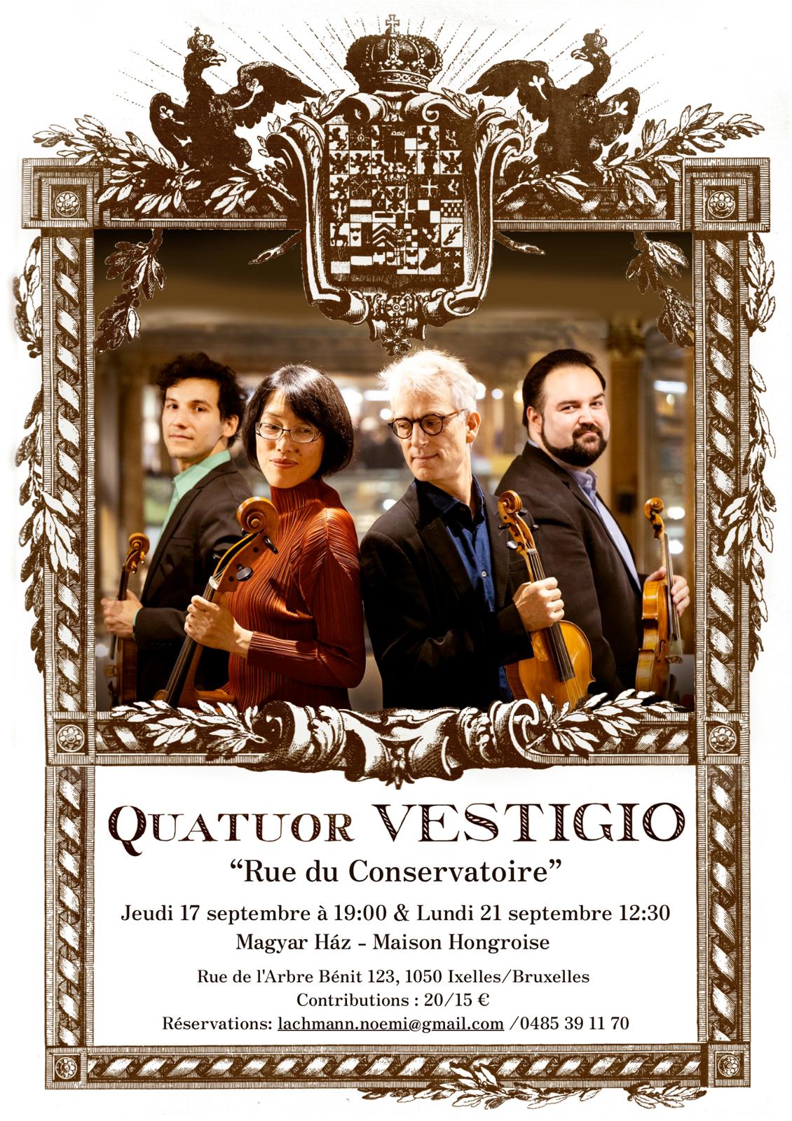Soirées de musique de chambre - Quatuor VESTIGIO